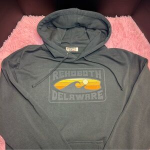 Gray Rehoboth Delaware Graphic Hoodie